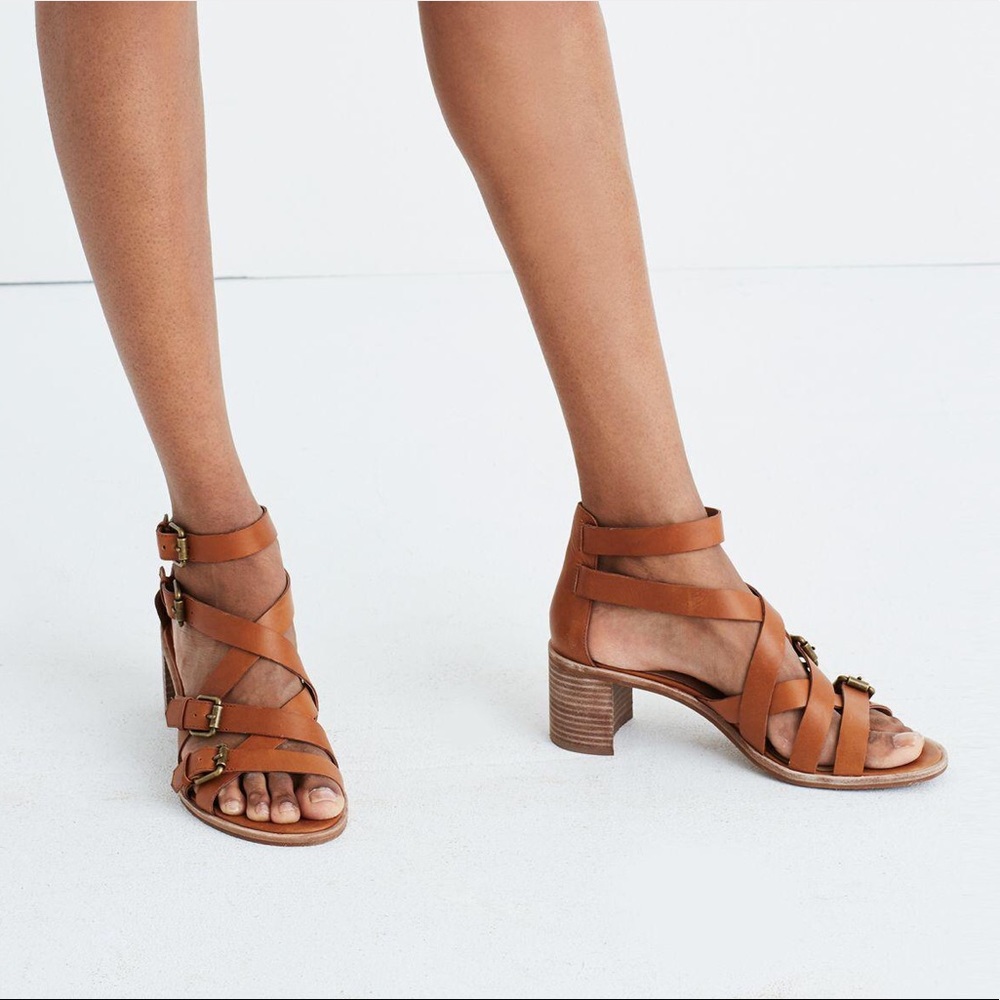 Madewell Talisa buckle crisscross sandals